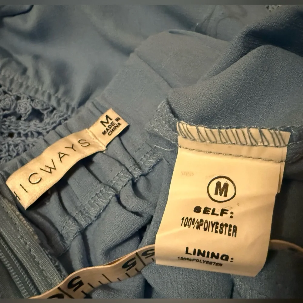 Nwt  two piece wide leg pants and long sleeve matching top size M - Picture 15 of 16